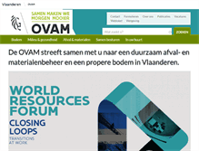 Tablet Screenshot of ovam.be